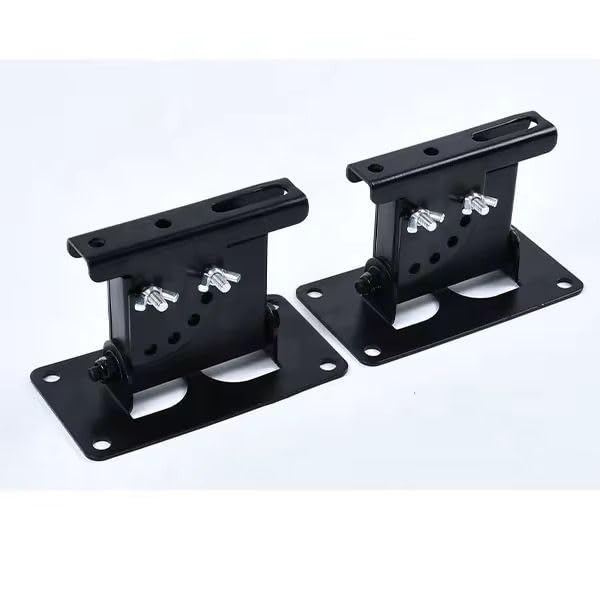 Image of Audiovan Speaker Wall Mount Speaker Wall Bracket with Swivel and Tilt Wall Bracket 2 Nos (Tilt Speaker Wall Mount, Black)