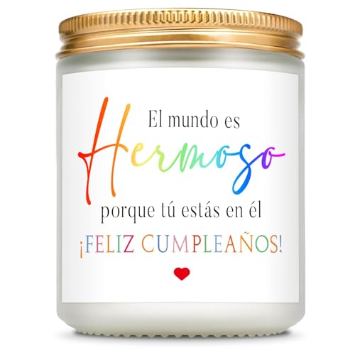 Giftasy Regalos Mujer Cumpleanos, Regalos Amiga Cumpleaños - Vela Aromática de Lavanda Divertida, Regalo Mujer Originales para Amiga, Hermana, Mamá, Abuela