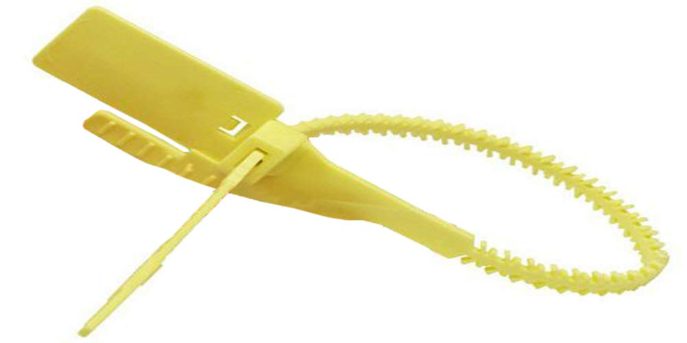 SPY Security Tags Seals Ties Secure Anti-Tamper 300mm x 6.6mm Yellow - 300pcs