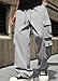 ZAFUL Work Cargo Pants for Men Casual Wide Leg Joggers Stretch Sweatpants Hip Hop Fashion Clothing for Travel (Light Gray-2 XL)