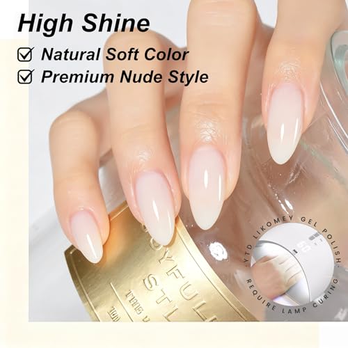 Set de Esmalte de Gel Nude Transparente 8 Pcs miniatura 6