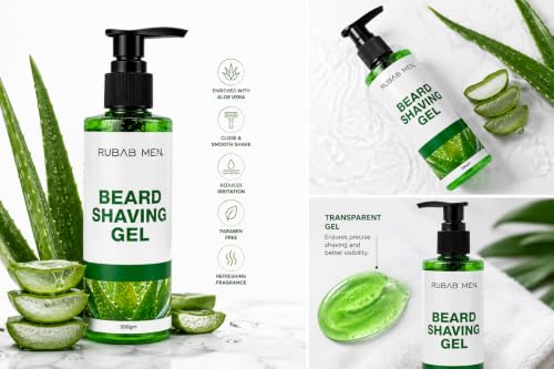 Image of RUBAB MEN Transparent Beard Shaping & Shaving Gel |200ml