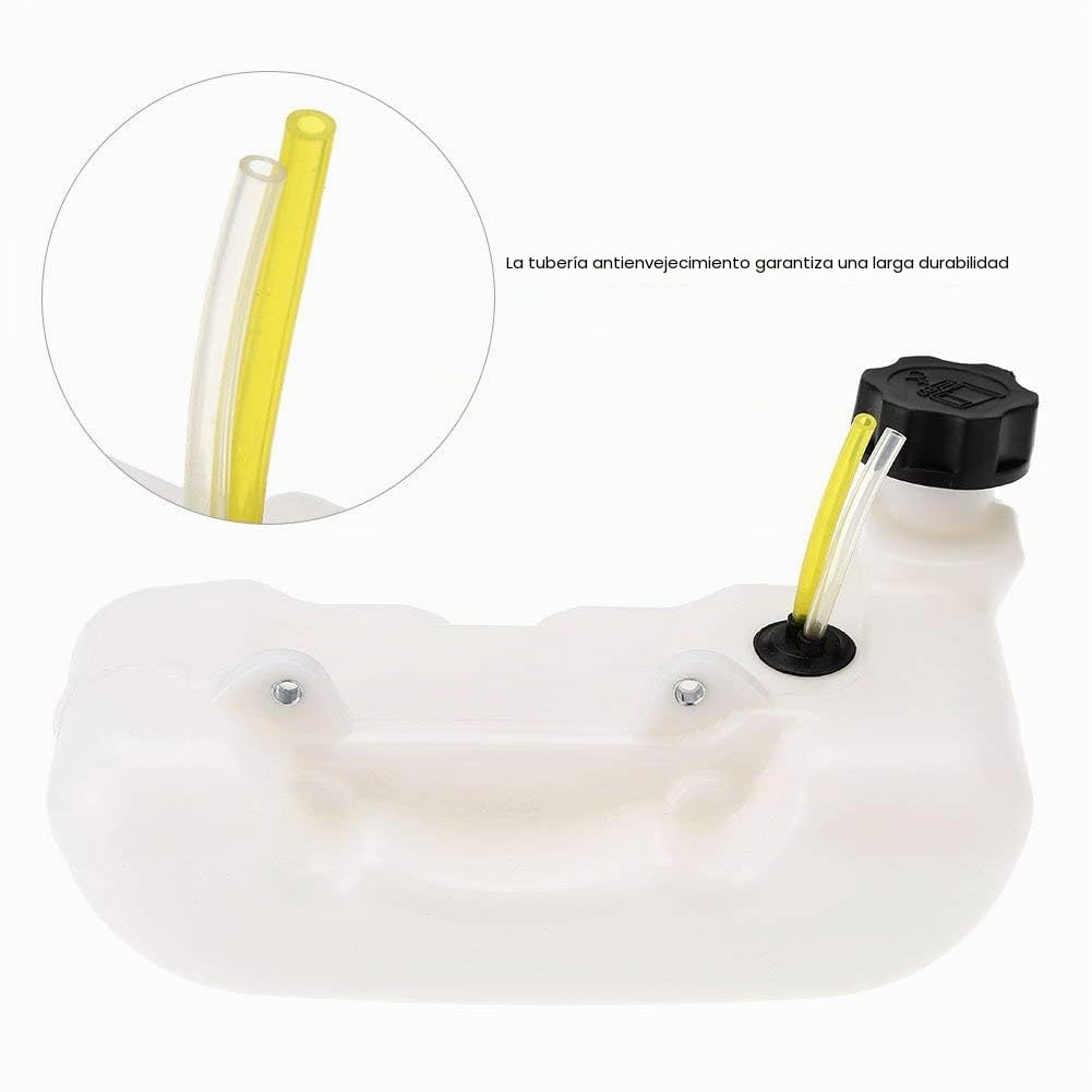 Kafuty Depósito de Combustible de la Recortadora para CG430 520 43CC 52CC 47CC Accesorio de Pieza de Repuesto para desbrozadora Apto para Jardín o Uso agrícola.(Blanco)