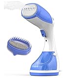 Various Plancha de Vapor Vertical, Plancha Portátil,1100W, 200ml, Plancha de Viaje, Hogar y Viaje (Azul)