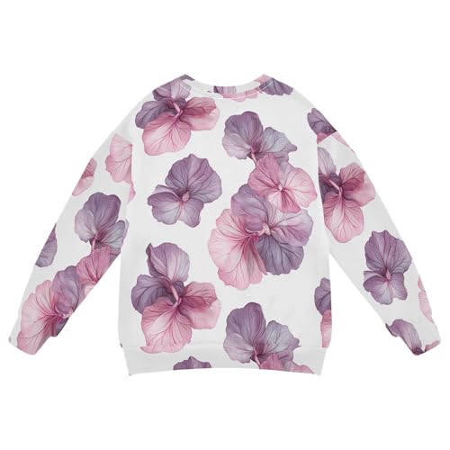 JUNZAN Aesthetic Begonia White Little Kids Sweatshirt Hoodie Fleece Kids Pullover Hoodie Athletic 4T2