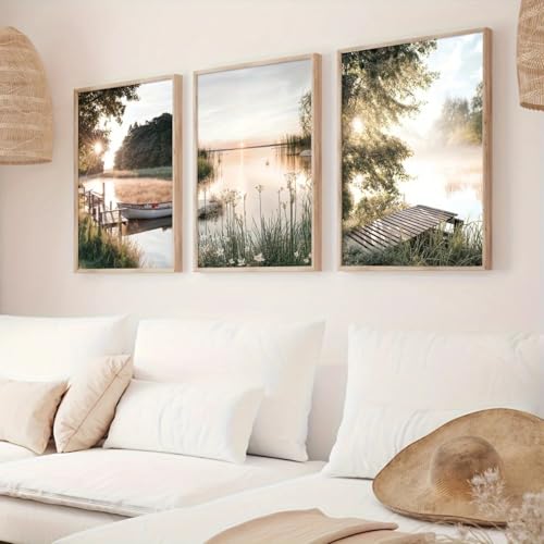 Lienzos rústicos de calidad premium con marco interno de madera 4