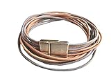 Lederarmband , angenehm zu tragen durch den Magnetverschluss
