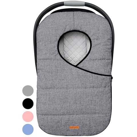 liuliuby Winter Carseat Cover for Baby Carseat | Doona Car Seat Cover Baby Winter | Warm Baby Car Seat Cover | Carseat Covers Baby Boy & Girl | Infant Car Seat Cover Winter Baby Essentials (Gray) Cover