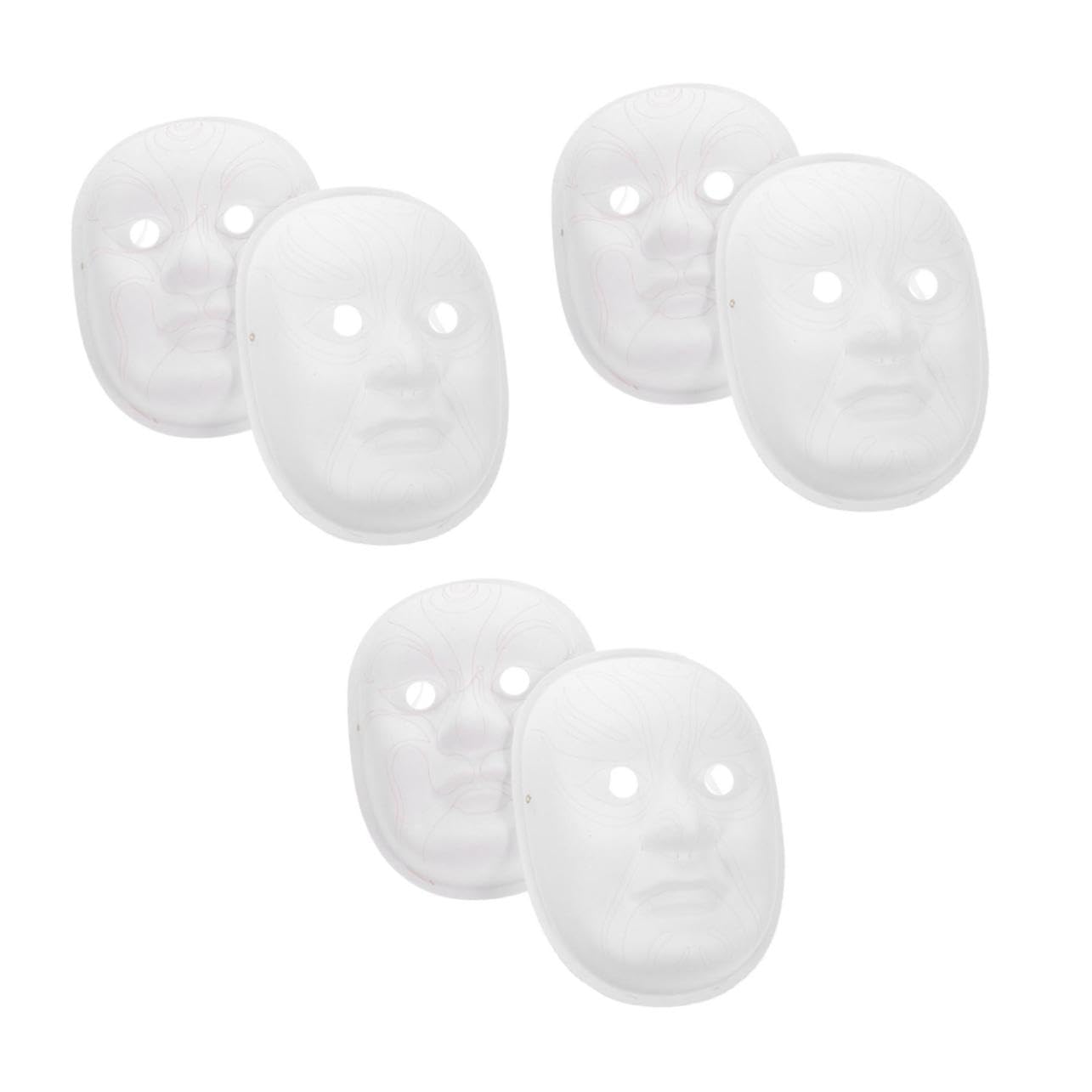 BESPORTBLE 6 Pezzi Maschere Pulp Opera Pechino in per Adulti Decorazione per Feste e Halloween con Confortevole Kuang Yin e
