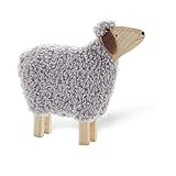 Maße: ca. B52 x T10 x H47 cm Pureday Dekofigur Schaf - Grau - ca. B52 x T10 x H47 cm