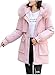 Produktbild QIBIN Lässige Winterjacke für Damen, modisch, warm, lässig, langärmelig, Pullover, Slim Overcoat, Staubsaugerteile (Farbe: Khaki, Größe: XX-Large)