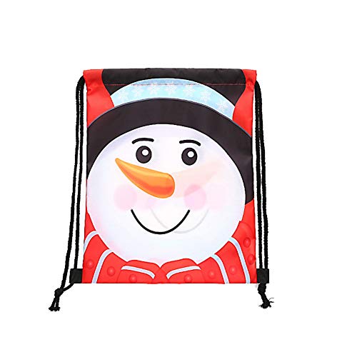 TYY-guang Christmas Organza Drawstring Bags Jewelry Pouches Wedding Party Candy Chocolate Christmas Favor Gift Bags Random Form 1PC