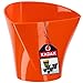 Produktbild KADAX Blumentopf, Übertopf, Moderne Form, Blumenübertopf, Pflanztopf aus Kunststoff, Deko, Pflanzkübel für Innen, Blumen, Pflanzen, Balkon, Blumenkübel, Pflanzgefäß (13cm, Orange)