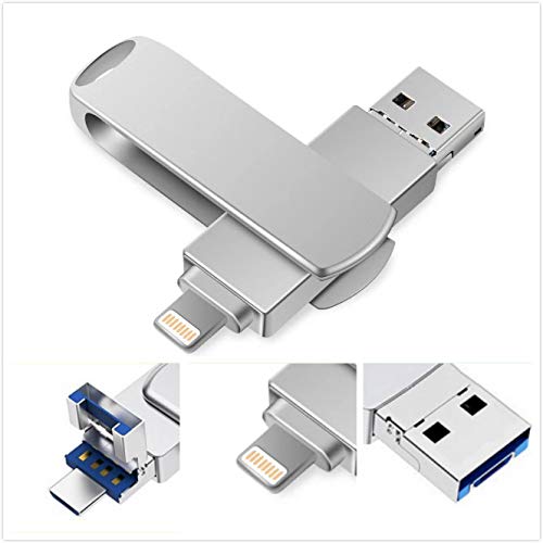 Memoria USB OTG de 128 GB, 64 GB, Compatible con Android/iOS, iPhone y Mac (128.0GB)