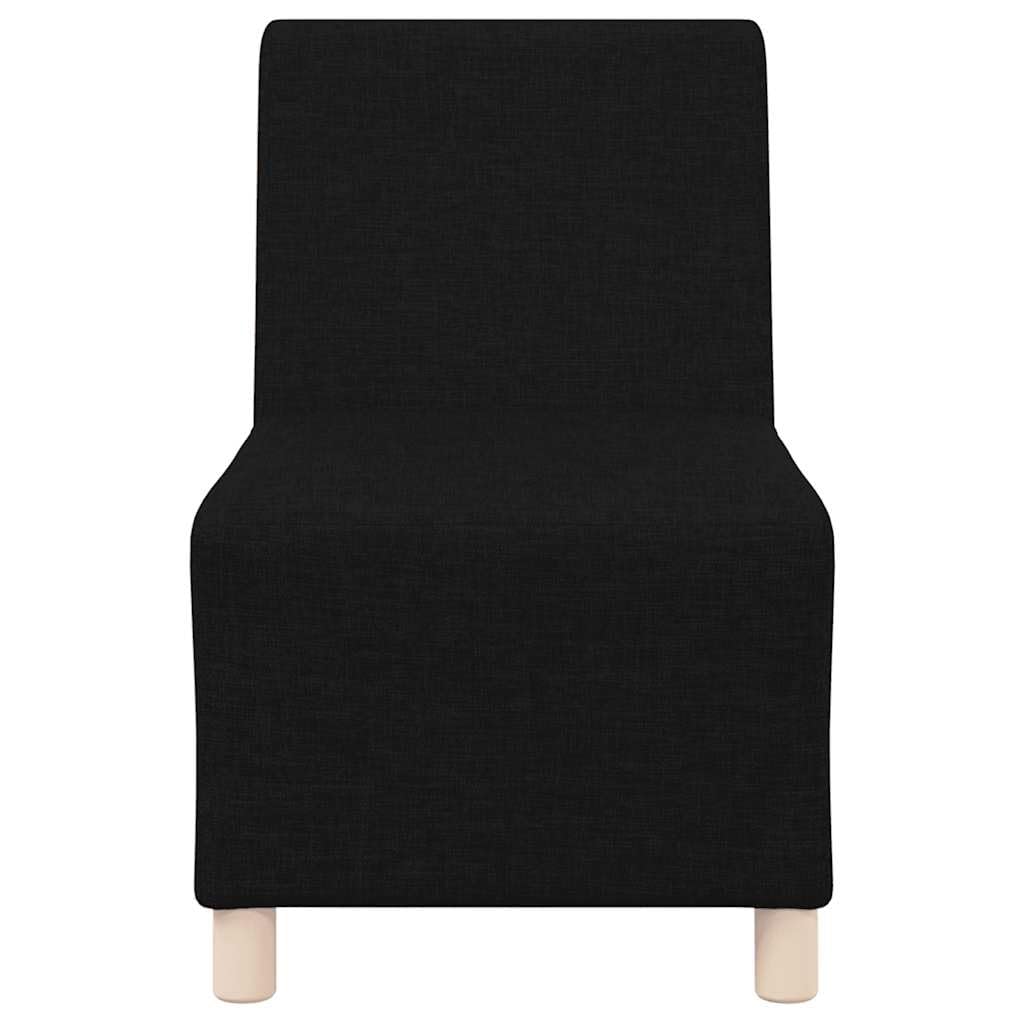 Genérico Sofá Modular sin Reposabrazos Negro 55cm Tela