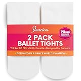 Dancina Ballet Dance Tights Footed - Ultra-soft Pro Excellent Hold&Stretch (Toddler/Girls/Women)