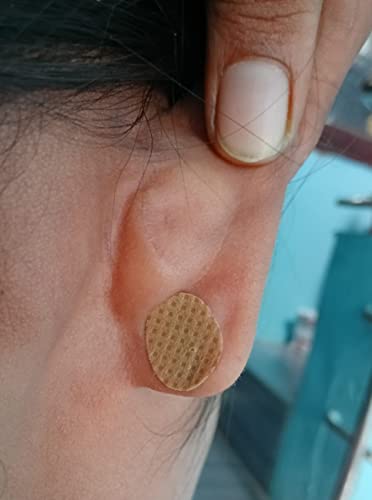 Image of Beauty Tool Invisible Ear Lobe Tapes /Waterproof /Stickers Patches /Heavy Earrings Supporter for Girls & Women Ear Lobe Supporter (Skin Colour) (20 Patches)