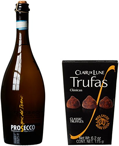 Geschenkset Präsent Prosecco und Trüffel Glera Trocken (1 x 0.75 l, 1 x 175 g)
