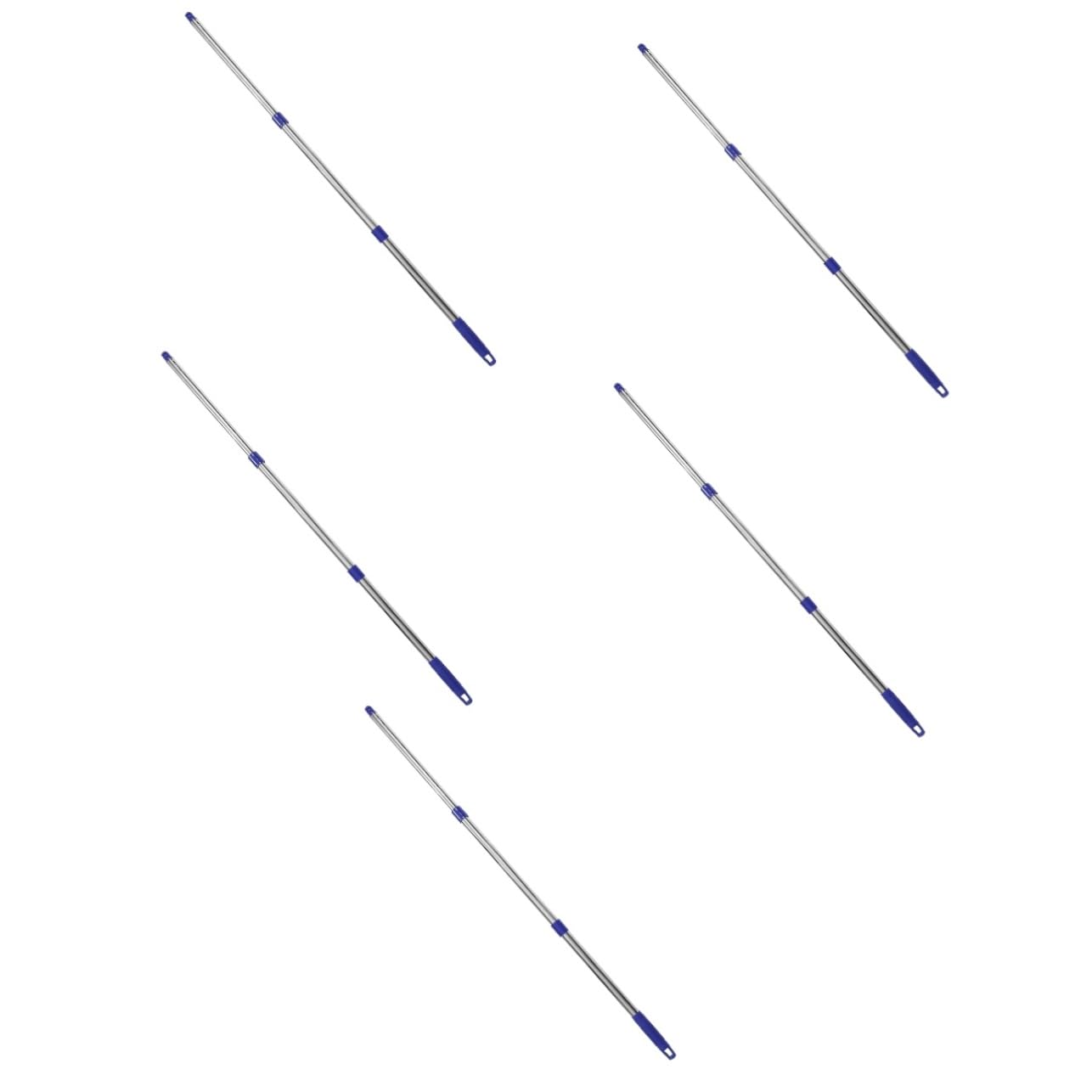 Healeved 5juegos Mop Mango De Secciones Varilla Inoxidable Para Reemplazo De Mop y Accesorio De Limpieza Para Áreas Difíciles De
