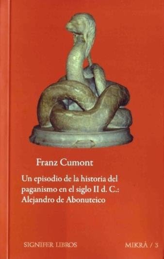 Portada de Un Episodio de la Historia del Paganismo en el Siglo II D. C
