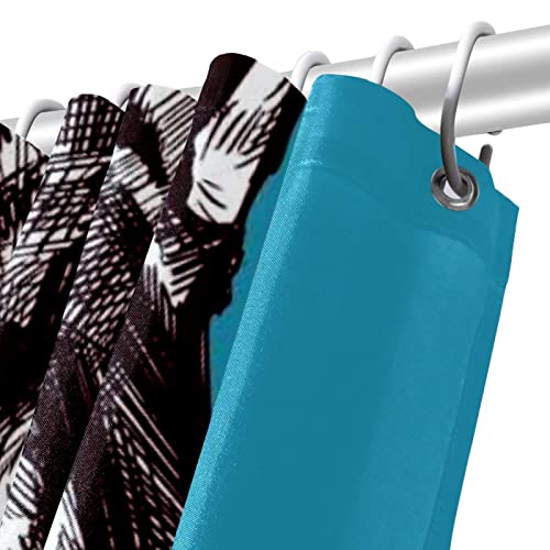 Rideau de douche loup imprimé sans odeur pour baignoire 152x182cm - 6
