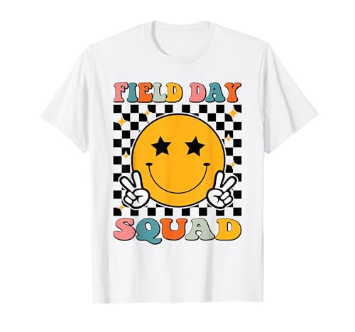 Retro Field Day Teacher Boys Girls Kids Field Day Squad T-Shirt