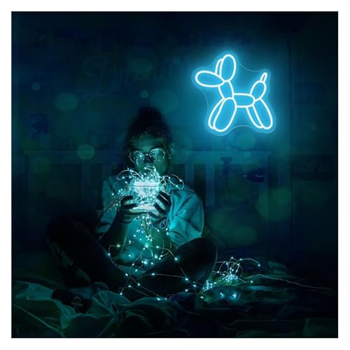 Néon Lumineux Chien Ballon 40x40cm - Éclairage LED mural réglable