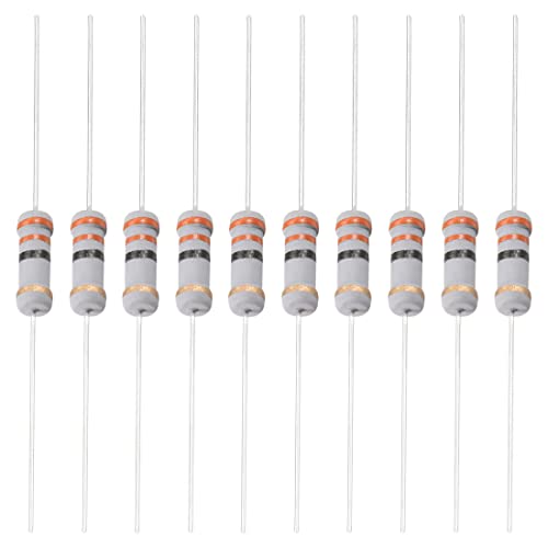 YOKIVE 50 Uds Carbón Película Resistencias, 2W 33 Ohm 5% Tolerancias Resistencia, Bueno para DIY Proyectos Electrónicos (Banda 4 Colores, 0,58 x 0,19')