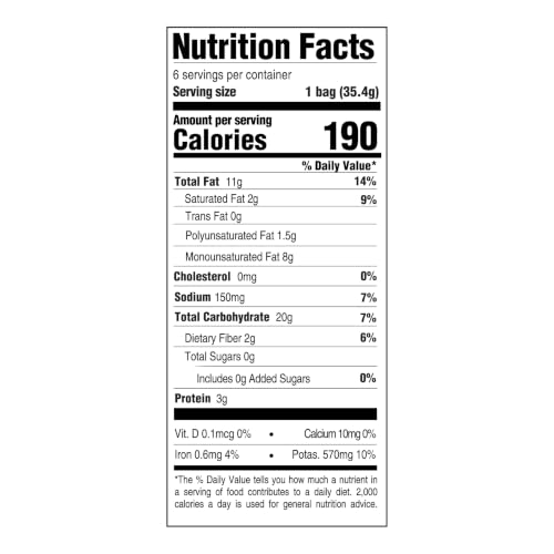 Image of Boulder Canyon Avocado Oil Sea Salt Potato Chips 6 Count, 1.25 OZ