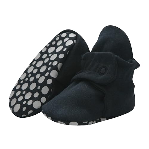 Image of Zutano Unisex Organic Cotton Baby Booties With Gripper Soles