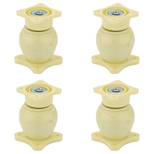 Image of FAST DM02P Heavy Wall Mounted Magnetic Door Stopper Catcher 5 Number Size for Doors Stop 4pcs (Ivory)