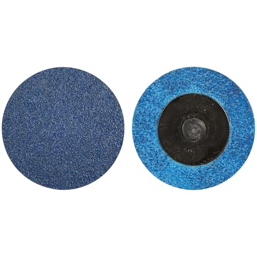 Norton 66261121049 2” BlueFire R884P TR (Type III) Quick-Change Cloth Discs, 80 Grit, Zirconia Alumina, 25 Pack