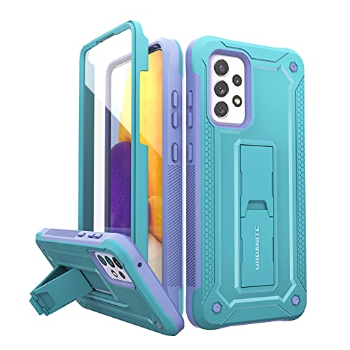 URBANITE for Samsung Galaxy A72 Case, Shockproof Full Body Protection Case Cover Built in Screen Protector and Kickstand fits Samsung A72 Phone (Blue and Purple) URBANITE for Samsung Galaxy A72 Case, Shockproof Full Body Protection Case Cover Built in Screen Protector and Kickstand fits Samsung A72 Phone (Blue and Purple)
