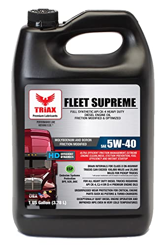 Triax Fleet Supreme ESP 5W-40 API CK-4 Full Synthetic Diesel ...