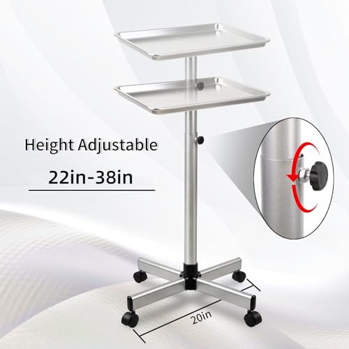 image for Fuehomue Salon Tray, Salon Color Tray with Adjustable Height, Salon Tr