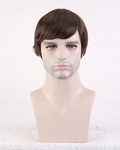 Cool2day Fashion Men's Short Layered Wig (Model: Jf010471) (Dark Brown)