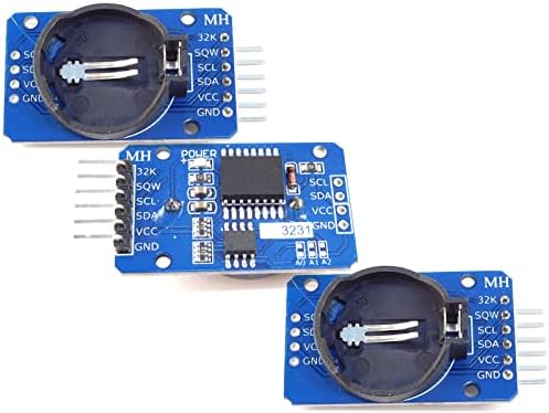 CANADUINO® 3 x RTC Real Time Clock DS3231, 32kB Memory, I2C, Battery Backup (100% Compatible with Arduino)