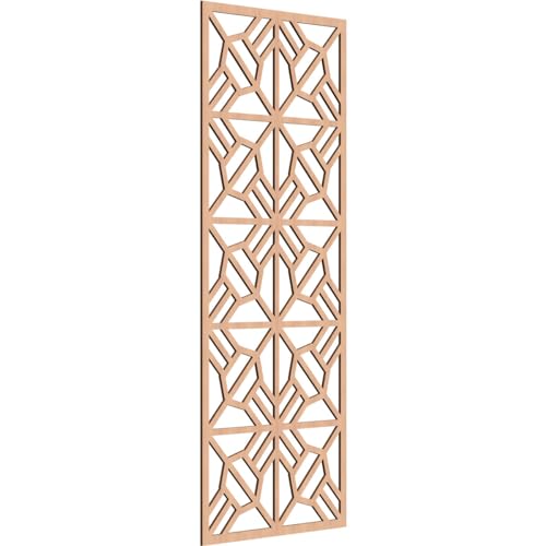 Image of Auburn Decorative Pierced Fretwork Wood Wall Panels, 33 3 /8 inchW x 84 3 /8 inchH x 3 /8 inchT, Alder