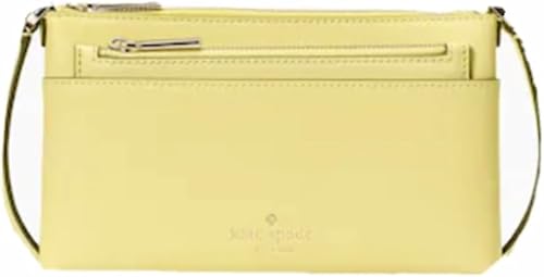 Kate Spade New York Sadie - Bandolera de piel con cremallera (Yuzu Jam Yellow), Yuzu Mermelada Amarillo