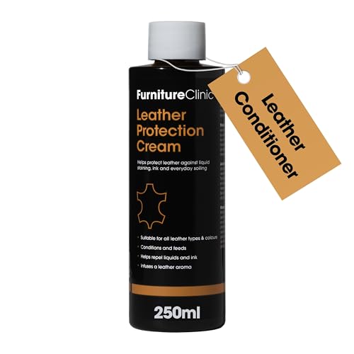 Leather Conditioner and Protection Cream - 250ml - Leather Sofas, Furniture, Car Seats, Shoes, Boots, Bags, Purses | Suitable for Dark or Light Leather
