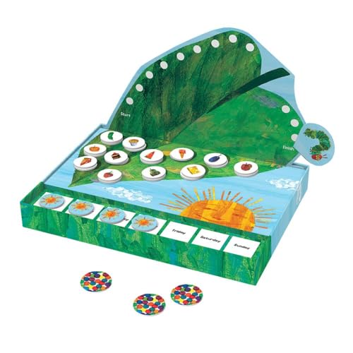 World of Eric Carle , The Very Hungry Caterpillar Snack Match Game – Cooperative Memory Board Game for Kids  Ages 4+, 2‑6 Players, 3‑D Leaf Board & 31 Tokens Included by Peaceable Kingdom - Used condition - Image 3