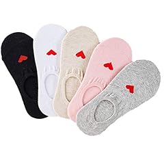 (Black,white,gray,beige,pink)5 Pairs