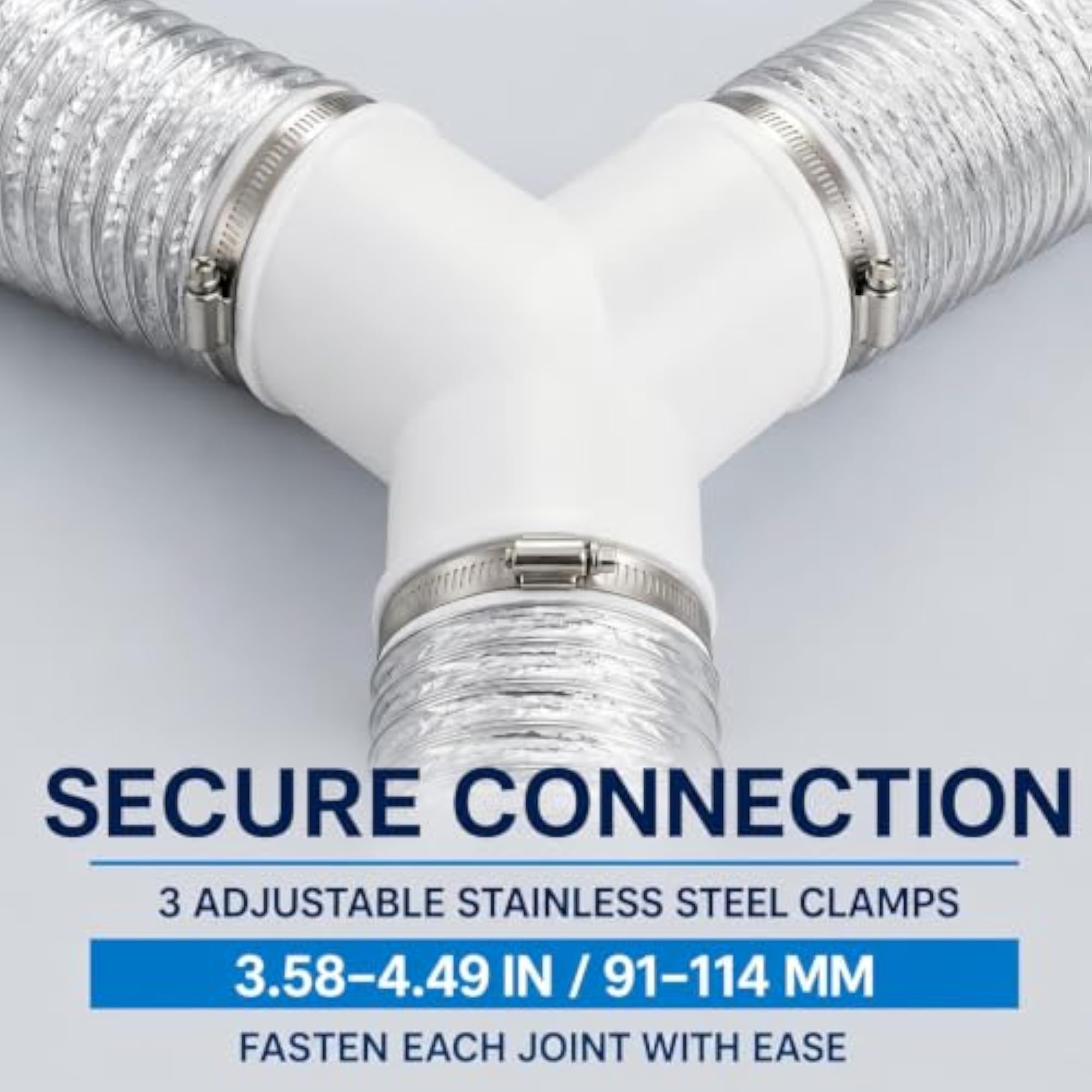4 Inch Y Duct Connector for Exhaust Fan