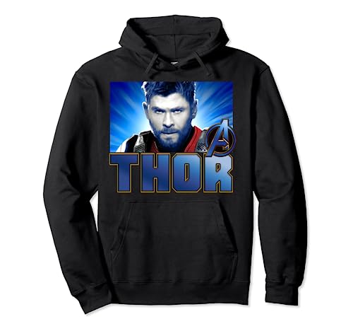 Image of Marvel Avengers Endgame Thor Bold Logo Poster Hoodie Pullover Hoodie