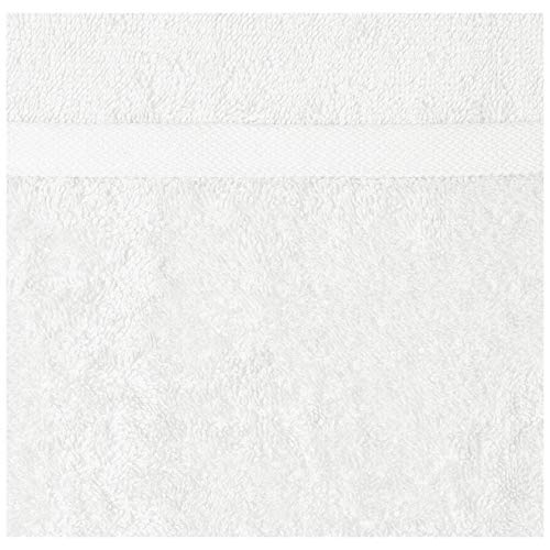 Image of Amazon Basics Soft and Thick Cotton Hand Towels, 16 x 26 in, White, (Pack of 72)