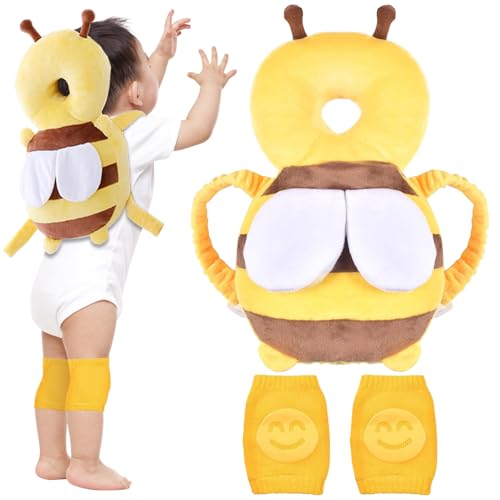 Coussin de Protection de Tête de Bébé, Coussin de sac à dos Réglable et Respirant, Ajustable de Sac à Dos Protection Bébé, Coussin de Sac à Dos pour Tout-petits, pour Les Enfants de 4 à 24 Mois