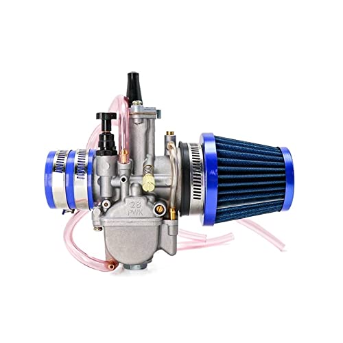 Kit Carburador Adaptador Carburador Motocicleta Carreras Para Aire Para Filtro Para Un Juego Para 21 24 26 28 30 32 34mm 4T Para Moto Carrera 50cc-250cc Filtro De Aire (Color : A, Size : 28mm)