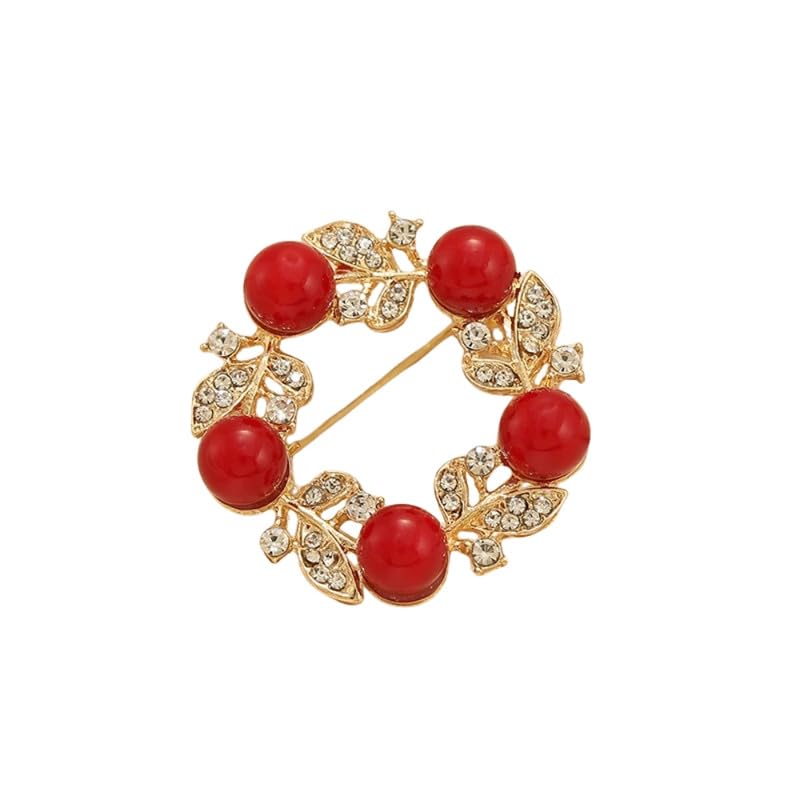 carl vinson Women's Round Pearl Brooch Pin Simple Lapel Corsage Clothing Accessory-picture-15