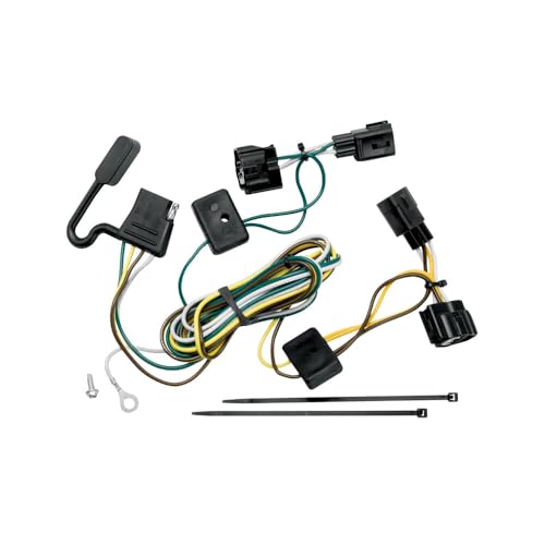 Tekonsha 118409 T-One® T-Connector Harness, 4-Way Flat, Compatable with 1998-2006 Jeep TJ, 1998-2006 Jeep Wrangler, Black