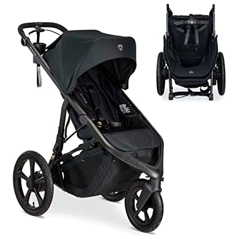 BOB Gear Wayfinder Jogging Stroller with Independent Dual Suspension, Air-Filled Tires, and 75-Pound Weight Capacity, Nightfall Cover